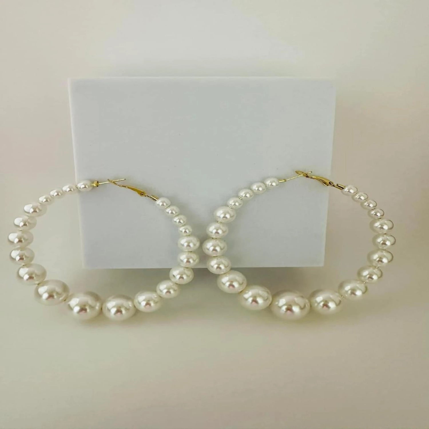 Pearl Hoop Earrings