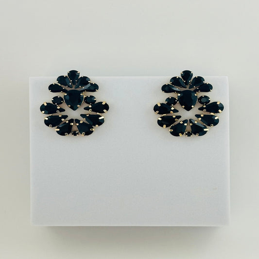 Black stud earrings 