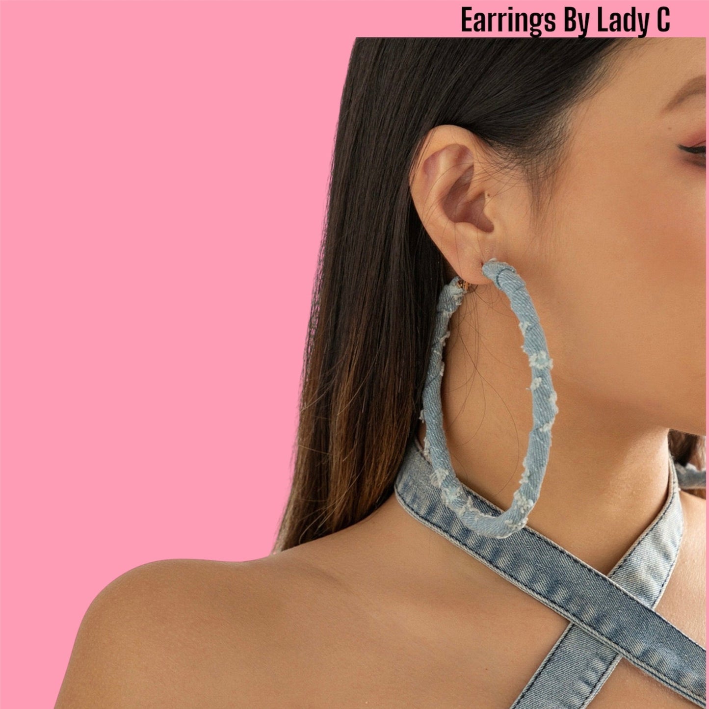 Denim Dreams Hoops – Trendy, Stylish Hoop Earrings for Every Look