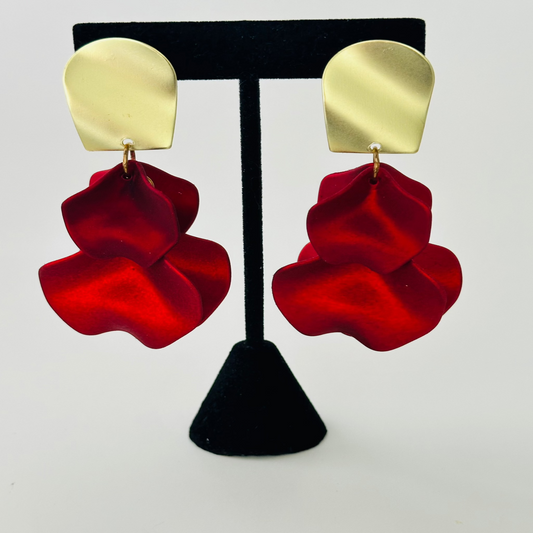 Rose Petal Earrings