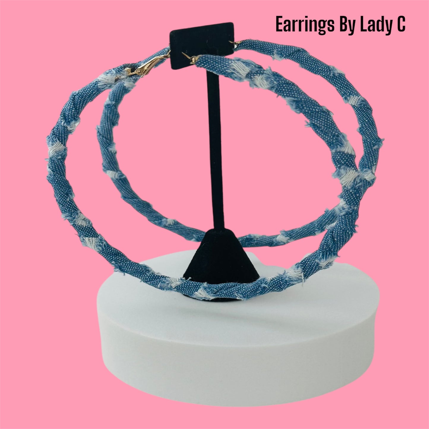 Denim Dreams Hoops – Trendy, Stylish Hoop Earrings for Every Look