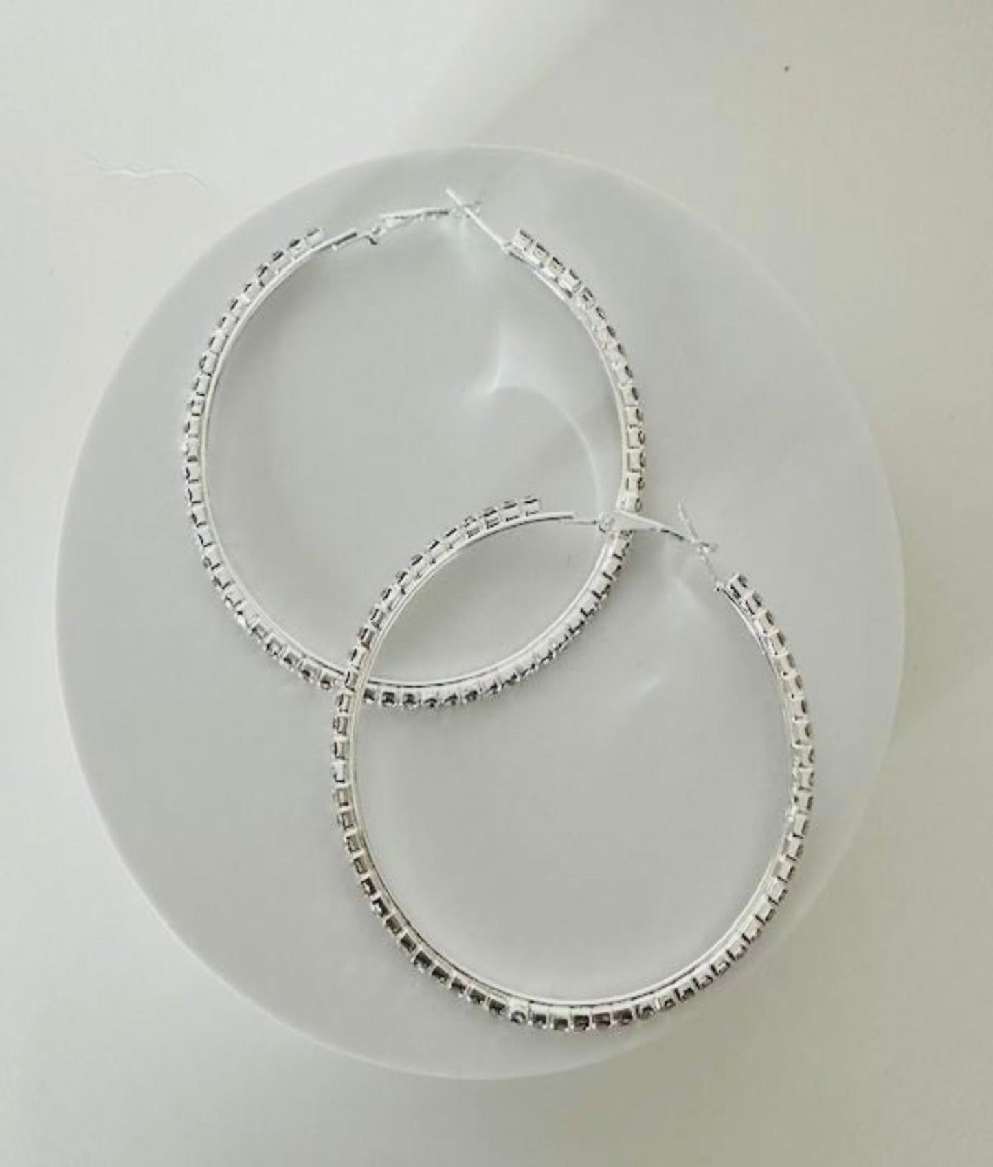 Crystal Hoop Earrings