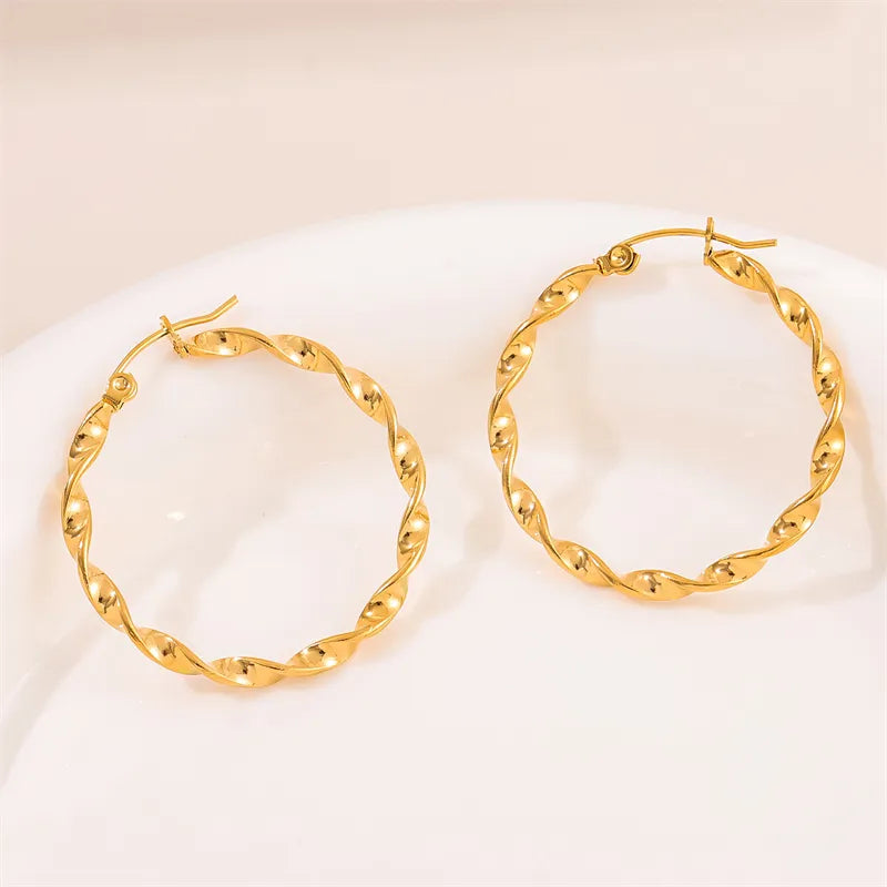 Golden Whispers Hoops