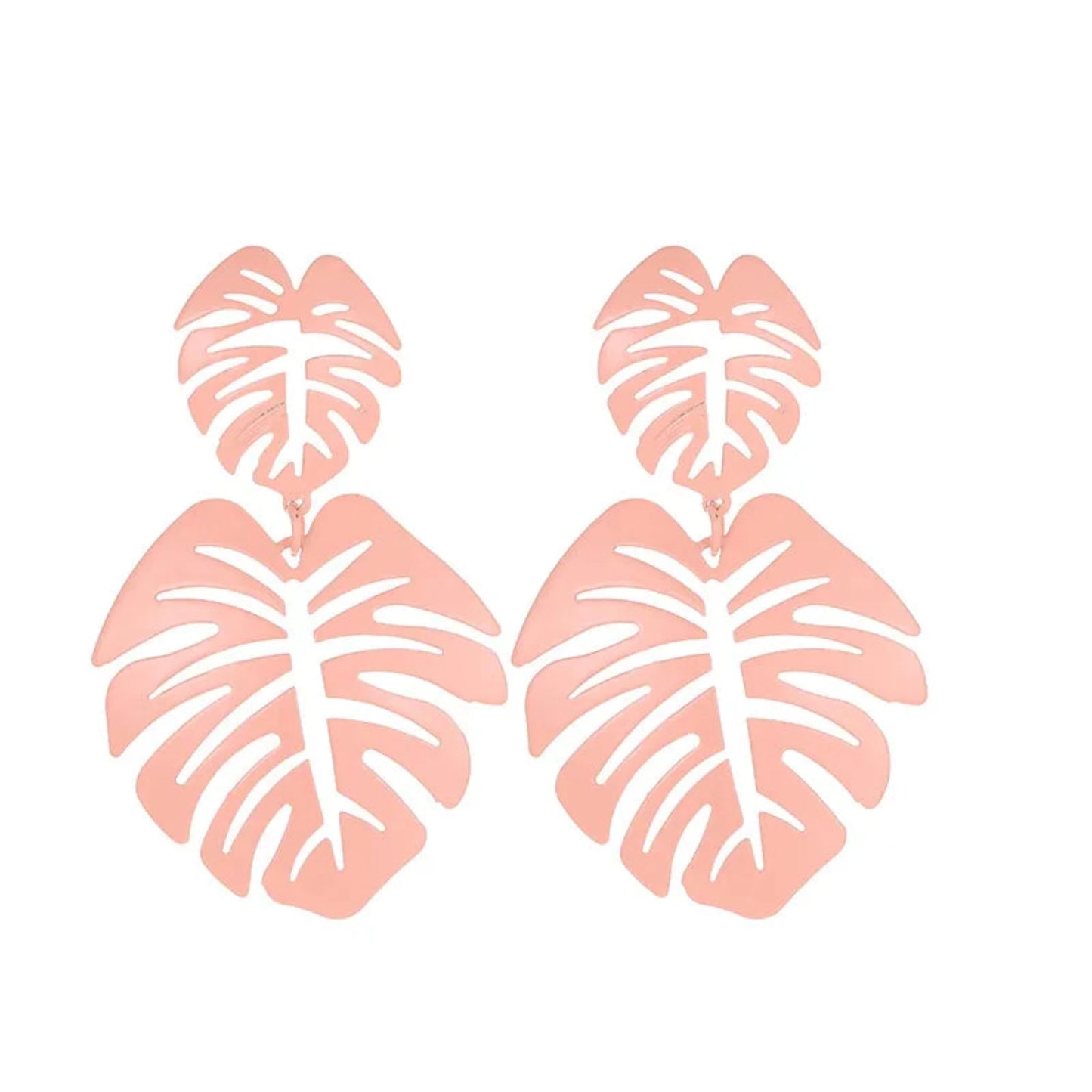 Pink leaf earring Alloy
2.87 inches length
0.64 oz