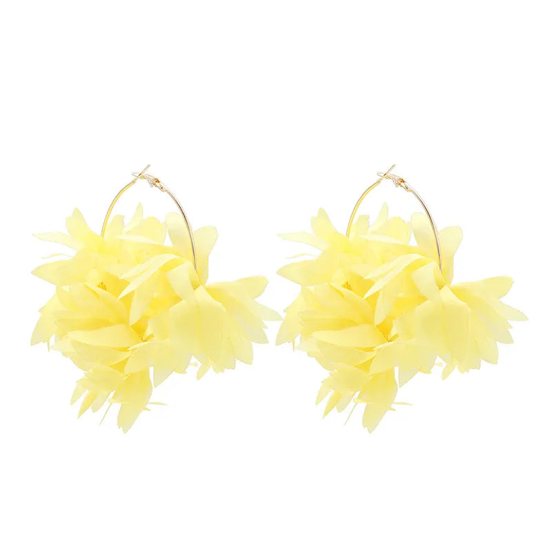 Chiffon Yellow Hoops